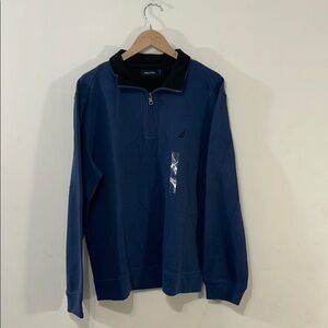 Dark Blue Nautica Quarter Zip Sweater